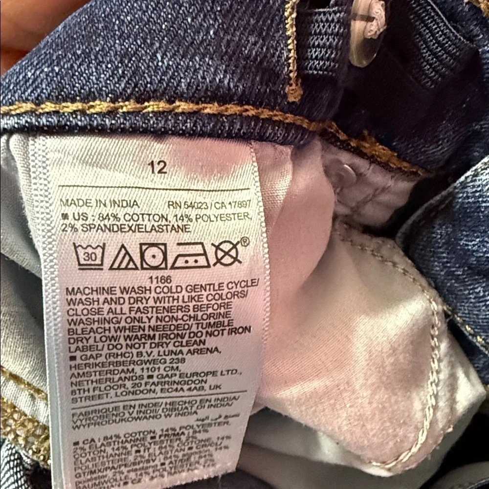 Old Navy Kids Blue Distressed Jeans size 12